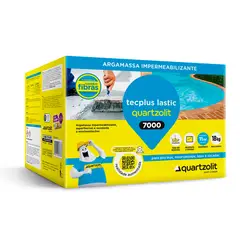 Quartzolit - Revestimento Impermeabilizante Tecplus Lastic 7000 Caixa 18Kg Flexível com Fibras