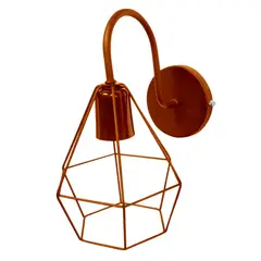 Artline - Arandela Aramado Diamante, Cobre, 60W
