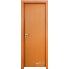 Abrilar - Porta Montada de Giro Lisa Madeira Colmeia Curupixa UV Acabado Esquerda 214x87x10cm