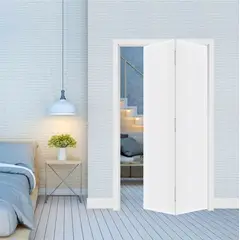 Abrilar - Kit Camarão Liso Pss01 Acabado Branco 210X60 Lado Esquerdo Batente Com Guarnição Regulavel de 13 A 16