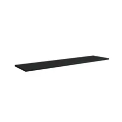 Multivisão - Prateleira de Madeira MDP Preta 100x30x1,5cm