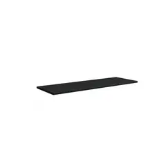 Multivisão - Prateleira de Madeira MDP Preta 80x30x1,5cm