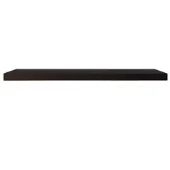 Multivisão - Prateleira de Madeira MDP Preta Com Suporte Invisivel 40x20X2,5cm