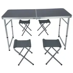 Klimber - Conjunto de Mesa Dobravel Camping com 4 Lugares