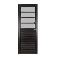 Esquadrisul - Porta Basculante Alumínio Preto Direita 210x90x6cm Fortsul