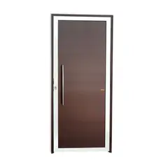 Brimak - Porta Lambri Puxador Alumínio Mix Corten Esquerda 210x80x4,6cm Super 25