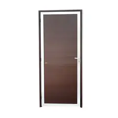 Brimak - Porta Lambri Fechadura Alumínio Mix Corten Direita 210x100x4,6cm Super 25