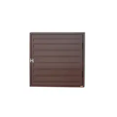Brimak - Portinhola Veneziana Alumínio Corten Esquerda 80x80x3cm Plus