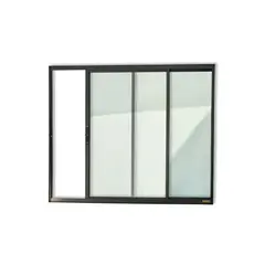 Brimak - Janela de Correr Alumínio Preto 2 Folhas Esquerda 80x80x6,2cm Confort