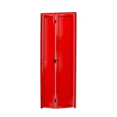 Brimak - Porta Camarão Alumínio Vermelho 2 Folhas Direita 210x60x4,6cm L.25