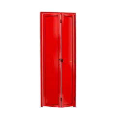 Brimak - Porta Camarão Alumínio Vermelho 2 Folhas Esquerda 210x60x4,6cm L.25