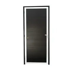 Brimak - Porta Lambri Fechadura Alumínio Mix Preto Direita 210x70x4,6cm Super 25