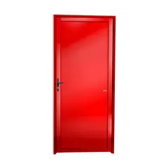 Brimak - Porta Lambri Fechadura Alumínio Vermelho Esquerda 210x80x4,6cm Super 25