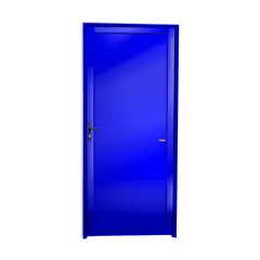 Brimak - Porta Lambri Fechadura Alumínio Azul Esquerda 210x100x4,6cm Super 25