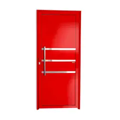 Brimak - Porta Lambri e Friso Alumínio Vermelho Esquerda 210x90x4,6cm Super 25