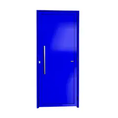 Brimak - Porta Lambri Puxador Alumínio Azul Esquerda 210x100x4,6cm Super 25