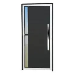 Brimak - Porta Lambri e Visor Alumínio Mix Preto Direita 210x90x4,6cm Visione