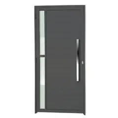 Brimak - Porta Lambri e Visor Alumínio Cinza Direita 210x100x4,6cm Visione