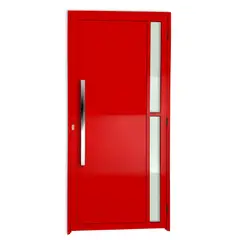 Brimak - Porta Lambri e Visor Alumínio Vermelho Esquerda 210x100x4,6cm Visione