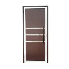 Brimak - Porta Lambri e Friso Alumínio Mix Corten Direita 210x100x4,6cm Super 25