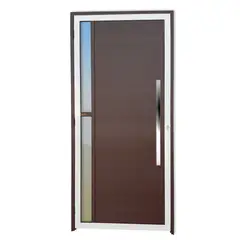 Brimak - Porta Lambri e Visor Alumínio Mix Corten Direita 210x100x4,6cm Visione