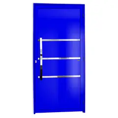 Brimak - Porta Lambri e Friso Alumínio Azul Esquerda 210x100x4,6cm Evolution