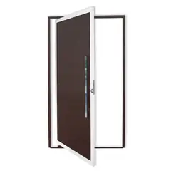 Brimak - Porta Pivotante Alumínio Mix Corten Direita 210x100x4,6cm Super 25