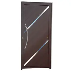 Brimak - Porta Lambri e Friso Alumínio Corten Esquerda 210x100x4,6cm Duna