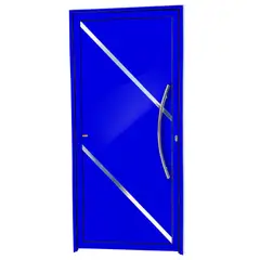 Brimak - Porta Lambri e Friso Alumínio Azul Direita 210x100x4,6cm Duna