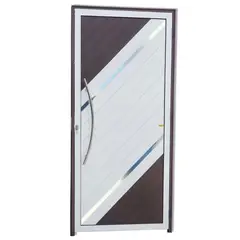 Brimak - Porta Lambri e Friso Alumínio Mix Corten Esquerda 210x100x4,6cm Duna
