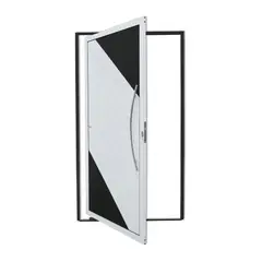 Brimak - Porta Pivotante Alumínio Mix Preto Direita 210x100x4,6cm Savana