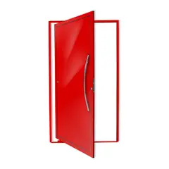 Brimak - Porta Pivotante Alumínio Vermelho Direita 210x120x4,6cm Savana