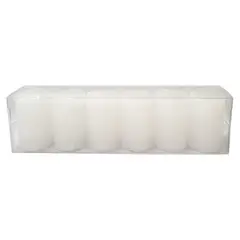 Santa Clara - Velas Cilindricas Branco Kit com 6 Unidades