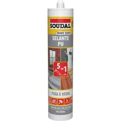 Soudal - Selante Adesivo PU Geral 5 em 1 Branco 445G