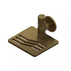 Bognar Metais - Porta Sabonete Dourado Fosco