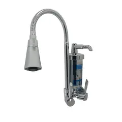 Bognar Metais - Torneira para Cozinha com Acionamento 1/4 Volta Tubo Flexível e 2 Jatos de Dispersão Filtro Parede