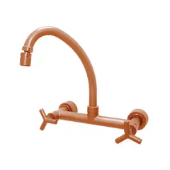 Bognar Metais - Misturador para Água Quente e Fria para Cozinha Acionamento 1/4 de Volta Modelo Parede