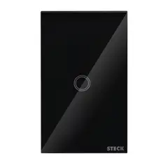 undefined - Interruptor Smarteck 4X2" 1 Módulo Touch Preto