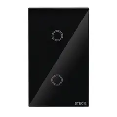 undefined - Interruptor Smarteck 4X2" 2 Módulos Touch Preto