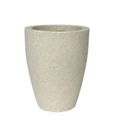Vasap - Vaso Vietnamita 31 Branco Marmore 31x24x24cm
