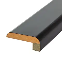 undefined - Barra de Acabamento Madeira Mdf Preta 5x1,2x250cm