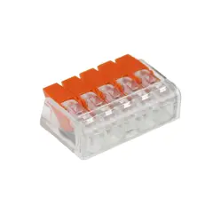 Duallux - Conector Emenda 5 Polos 4Mm² 4 Pcs