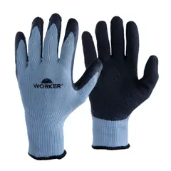 Worker - Luva Banhada Latex Natural Wk35 Latex Diamond Tamanho P