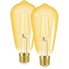 Dairu - Pacote com 2 Lâmpadas Led Fil St64 E27 Am Spotlight