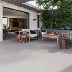 Biancogres - Piso Porcelanato Rústico Retificado Cinza Externo 60x60cm Cemento Grigio AD4 Caixa 2,2m²