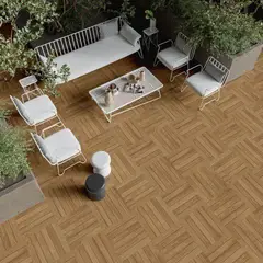 Biancogres - Piso Porcelanato Rústico Retificado Marrom Externo 60x60cm Deck Legno Maso Caixa 2,2m²