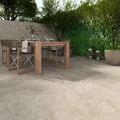 Biancogres - Piso Porcelanato Rústico Retificado Bege Externo 60x60cm Pietra Di Vesale Sabbia Caixa 2,2m²