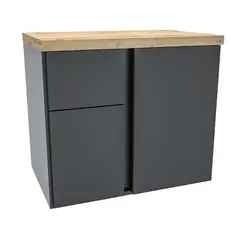 Darabas - Gabinete Castellon II 60cm Preto 53x60x41,5cm