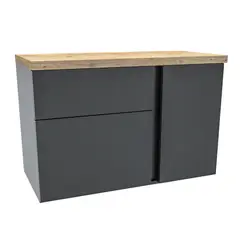 Darabas - Gabinete Castellon II 80cm Preto 53x80x41,5cm