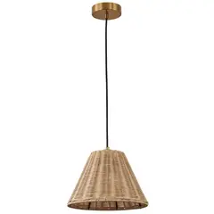 Just Home Collection - Luminária Pendente Bege 30W